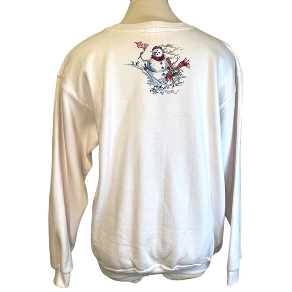 Christmas Sweatshirt Vintage American Reflections Snowman Vintage 90s - Picture 4 of 10